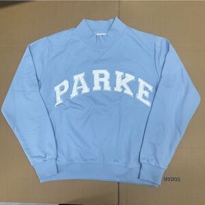 PARKE Women's Light Blue Crewneck Sweatshirt
